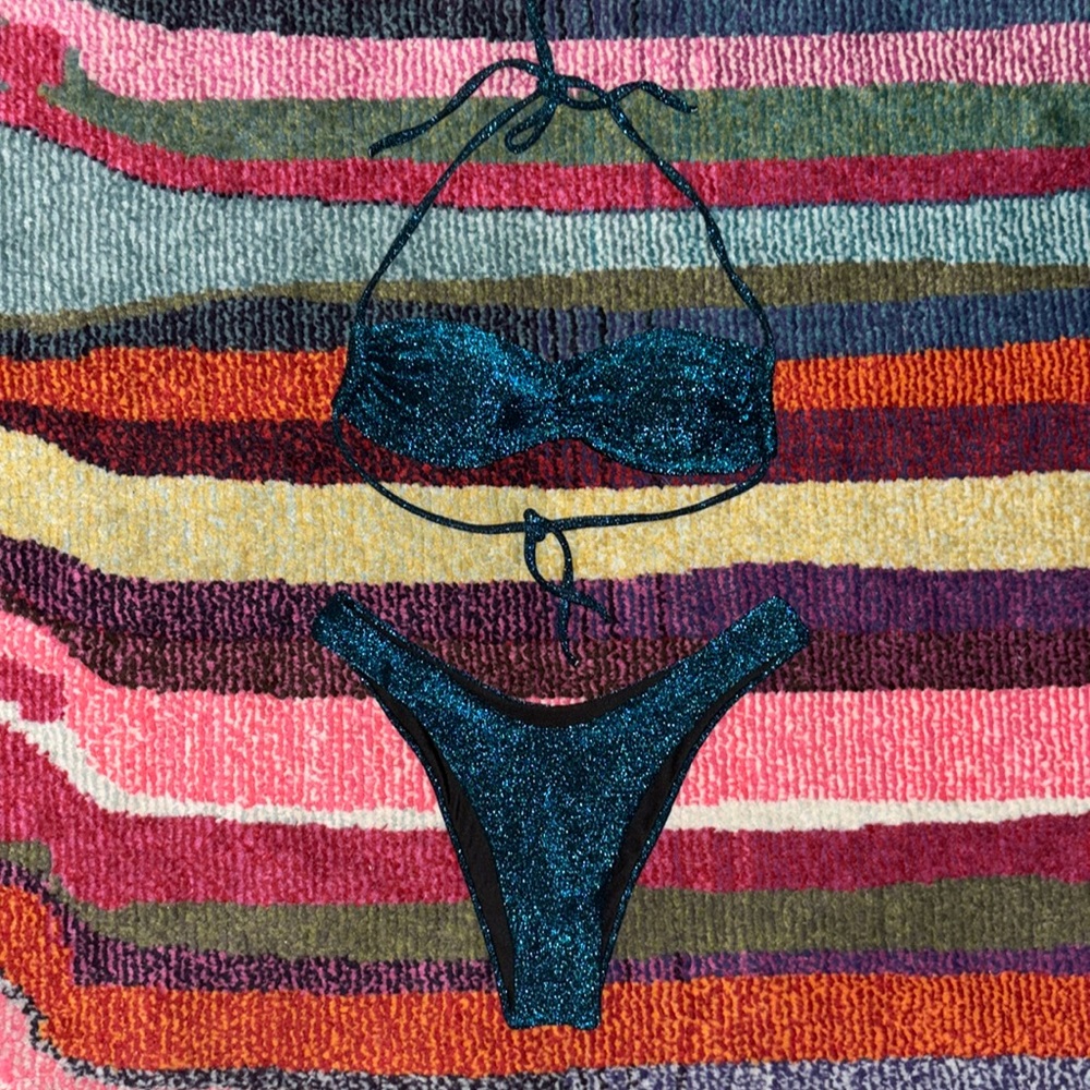 Princess Polly XS blue swimsuit